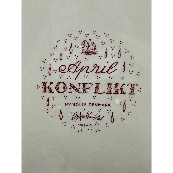 Bjorn Wiinblad April Optimisme Nymolle Denmark Wall Calendar Plaque #3013-4 - Picture 4 of 5